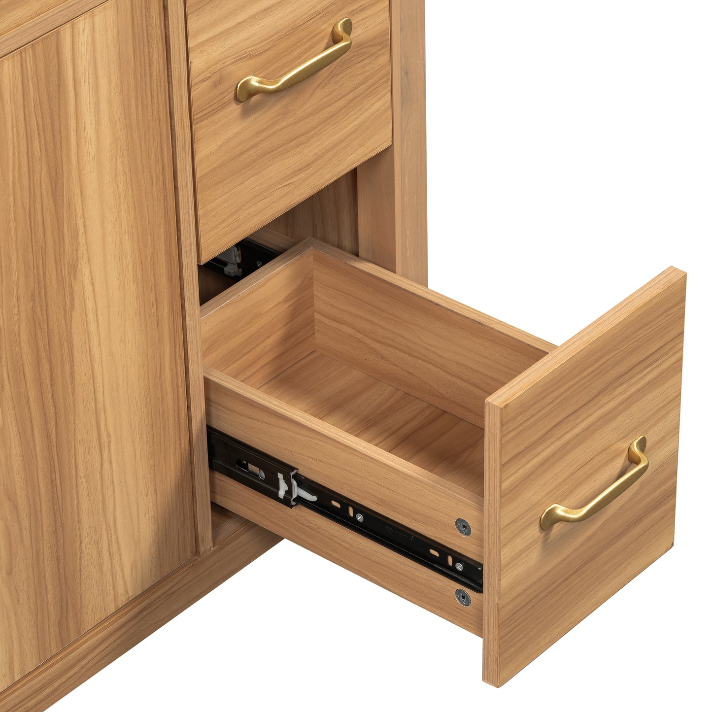 36" Freestanding Bathroom Vanity – Light Wood